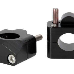 Kit Rehausse / adaptateur pour guidon de Ø28,6mm noir