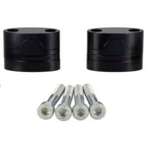Kit de 2 rehausses pour guidon avec Barre Ø22 mm Noir