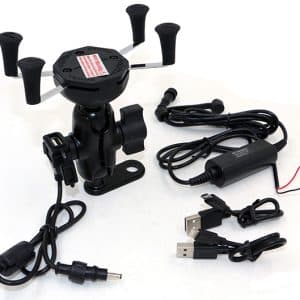 Support Rétroviseur pour Smartphone + USB Etanche