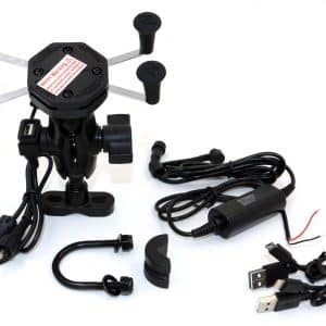 Support Guidon pour Smartphone + USB Etanche