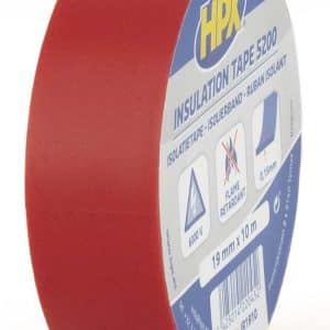 Ruban isolant PVC - rouge 19mm x 10m