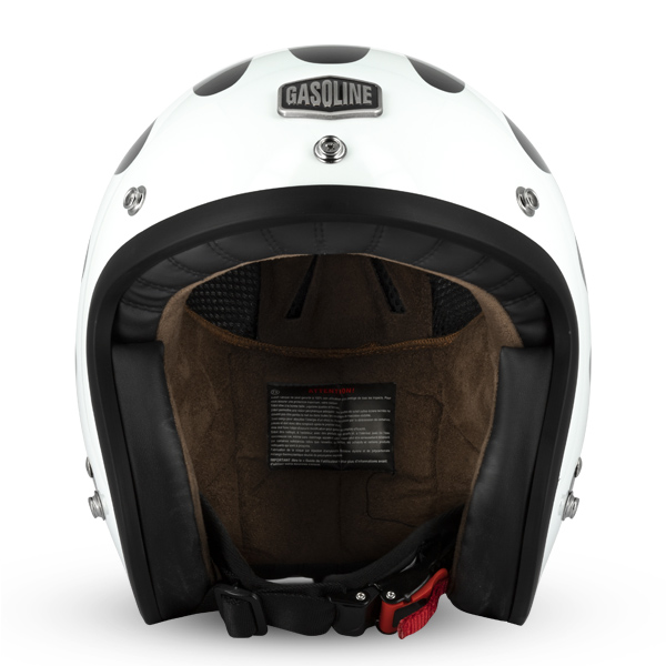 Casque Jet Cafe Racer S250 Noir / Blanc Brillant - Taille S – Image 2