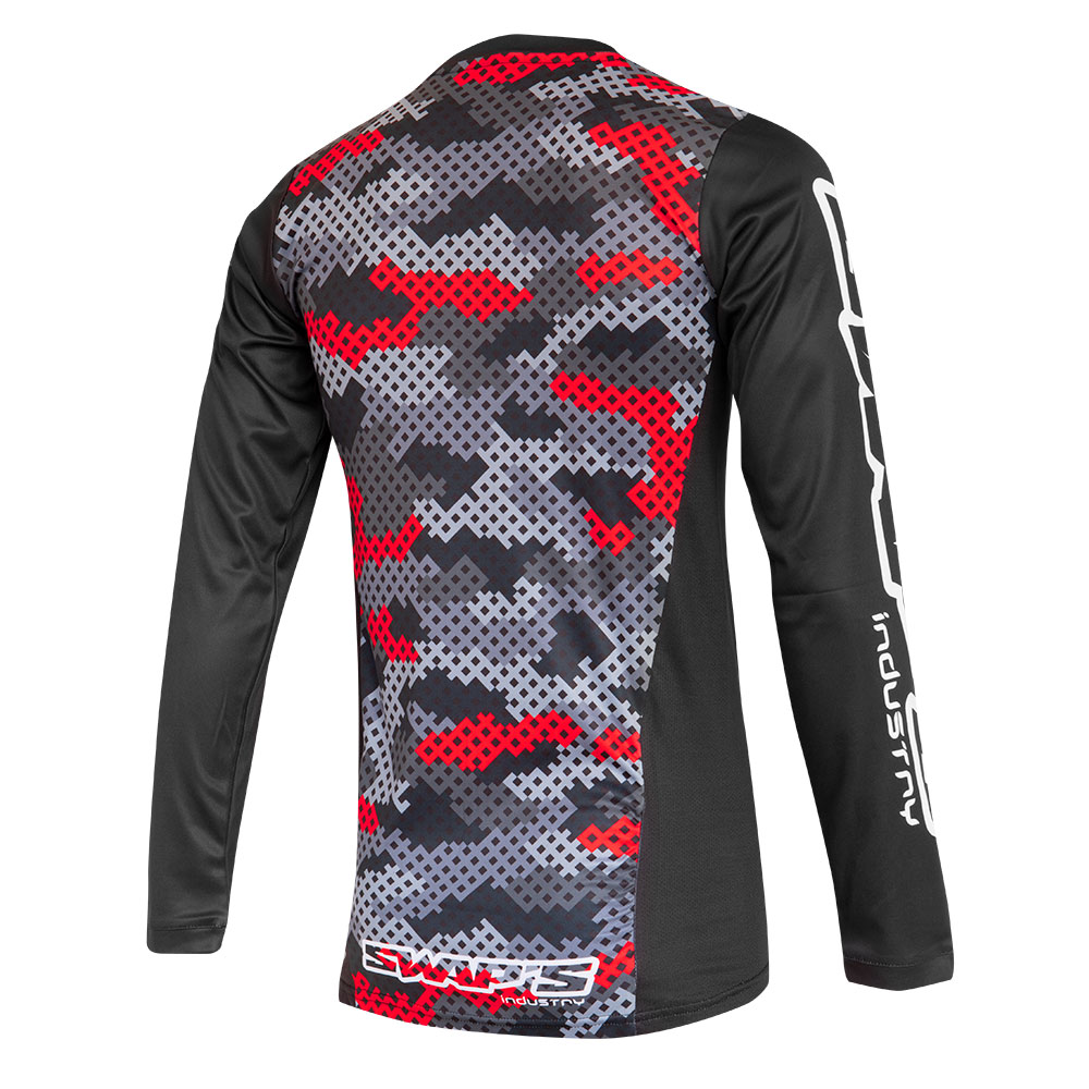 Maillot Cross CAMO Rouge – Image 2
