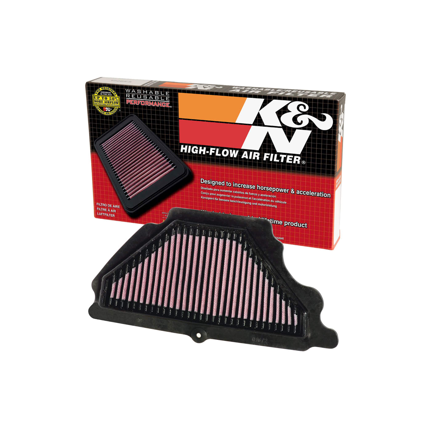 Filtre à air K&N - KAWASAKI ZX600 NINJA ZX-6R 2007-2008 – Image 2