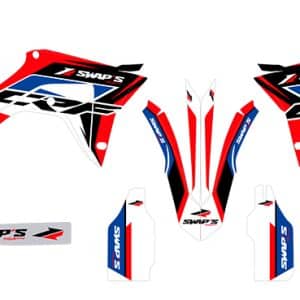 Kit Déco Diamond Light - HONDA CR-F 450 - Rouge 2017-2018