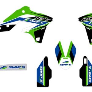 Kit Déco Diamond Light - KAWASAKI KX-F 250 - Vert 2013-2016