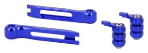 Kit Embouts + Molettes Bleus pour Leviers réglables