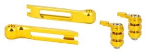 Kit Embouts + Molettes dorés pour Leviers réglables