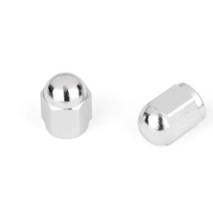 Capuchon de Valve Hexagonal Argent Vendu par paire