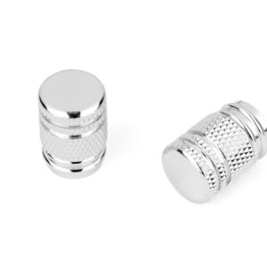 Capuchon de Valve Rond Argent Vendu par paire