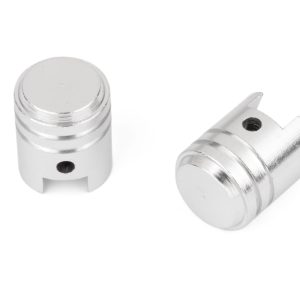 Capuchon de Valve Grand Piston Argent Vendu par paire