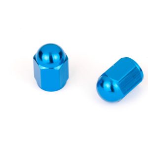 Capuchon de Valve Hexagonal Bleu Vendu par paire
