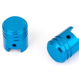 Capuchon de Valve Grand Piston Bleu Vendu par paire
