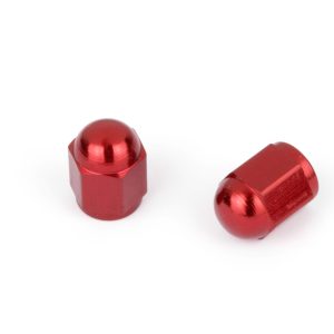 Capuchon de Valve Hexagonal Rouge Vendu par paire