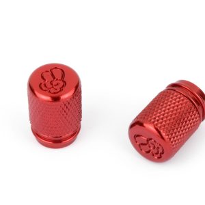 Capuchon de Valve Rond Rouge Vendu par paire