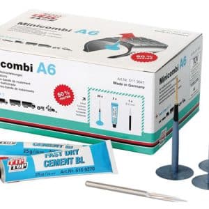 Kit Réparation Pneu Atelier - Champignon - 20 Minicombi A6 + 1 Fraise Ø6mm + 2 T