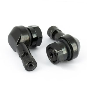Valve de Roue Aluminium coudée - Noire - 11.5MM