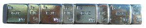 Masses d'Equilibrage Couleur gris acier - 10x Barrettes de 60g (5 et 10g) - (10 pcs)