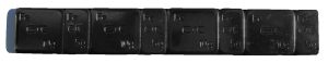 Masses d'Equilibrage Noires - 10x Barrettes de 60g (5 et 10g) - (10 pcs)