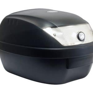Top Case 28L Noir Mat 37x38x26cm (1 Casque) Livré avec Platine