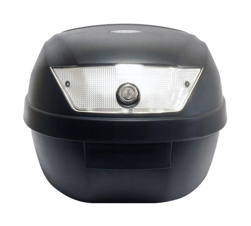 Top Case 28L Noir Mat 37x38x26cm (1 Casque) Livré avec Platine – Image 2