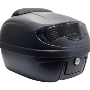 Top Case 29L Noir Mat 40x40x31cm(1 Casque) Platine, Dosseret et Poignée