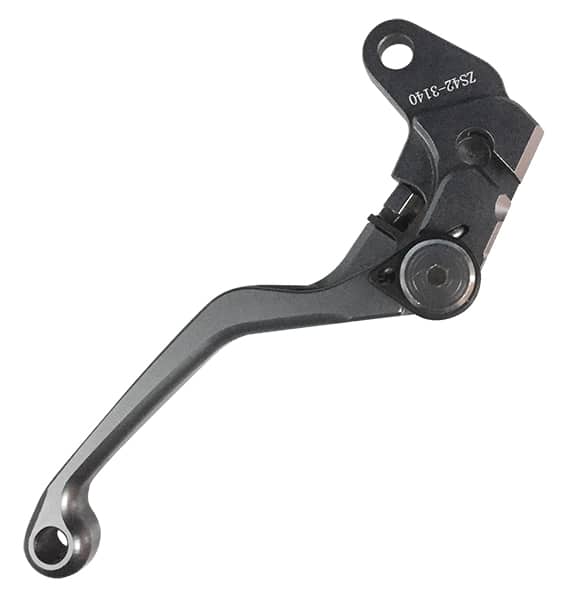 Levier Cross Alu Court Repliable - Embrayage - Couleur Titane - KAWASAKI 2001-2022 – Image 2