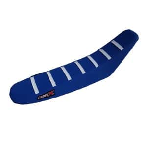 HOUSSE DE SELLE TM MX-EN 125-250-300 STROKE TOP BLUE- SIDE BLUE-STRIPES WHITE 2015-2021