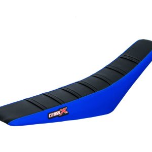 HOUSSE DE SELLE SHERCO SE-R SEF-R - TOP BLACK- SIDE BLUE-STRIPES BLACK 2012-2016