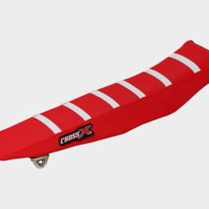 Housse de selle FANTIC 2T Avec Bande, Couleur : Rouge Rouge Blanc 2020-2025