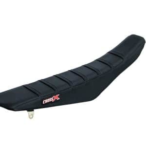 HOUSSE DE SELLE SUZUKI RMZ 250-450 TOP BLACK- SIDE BLACK-STRIPES BLACK 2005-2009