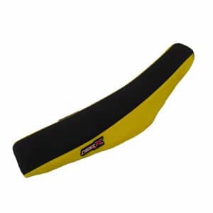 HOUSSE DE SELLE SUZUKI RM 125 01-07 RM 250 01-09 TOP BLACK- SIDE YELLOW (M315-2BY) 2001-2009