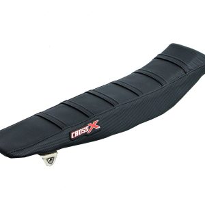 HOUSSE DE SELLE YAMAHA YZF 250-450 - TOP BLACK- SIDE BLACK-STRIPES BLACK 2003-2005