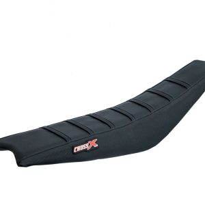 HOUSSE DE SELLE GASGAS EC-ECF - TOP BLACK- SIDE BLACK-STRIPES BLACK 2012-2017