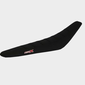 HOUSSE DE SELLE GASGAS MC-MCF / EC-ECF - TOP BLACK- SIDE BLACK-STRIPES BLACK 2021-2023