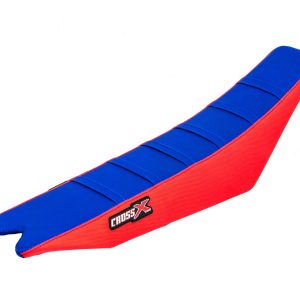 HOUSSE DE SELLE BETA RR-RS - TOP BLUE- SIDE RED-STRIPES BLUE 2010-2012
