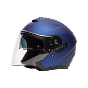 Casque Jet M-JET - Fibre - Bleu Mat