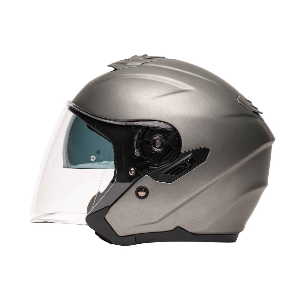Casque Jet M-JET - Fibre - Titanium mat – Image 2