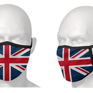 Masque de protection - Vendu à l'unité / Motif drapeau Anglais