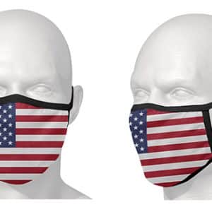 Masque de protection - Vendu à l'unité / Motif drapeau USA