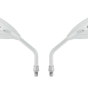 Paire de rétroviseurs universels avec clignotants led intégrés - M10 - chromé