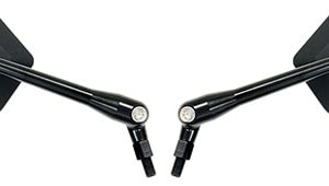 Paire de rétroviseurs réglables universels - M10 - noir et look carbone 2014-2023