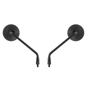 Paire de rétroviseurs ronds universels - M8 - noir