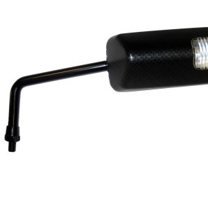 Rétroviseur universels pour scooters type F1 court Clignotant Led - look carbone