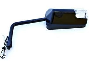 Rétroviseur universels pour scooters type F1 court Clignotant Led - Noir