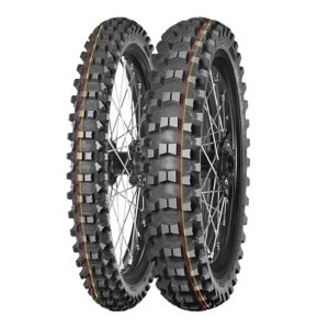 Pneu 110/100 - 18 NHS 64M MITAS TERRA FORCE MX SM TT (red & yellow)