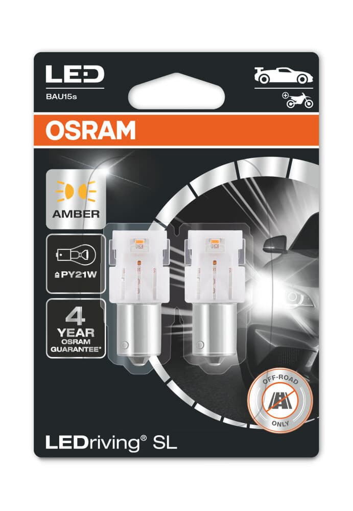 LAMPE LED LEDriving® SL≜ PY21W Orange - Blister de 2 – Image 2