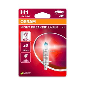 Ampoule H1 Night Breaker Laser (Gen2) - 12V 55W P14.5s - Blister 1 ampoule 1990-2022