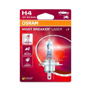 Ampoule H4 Night Breaker Laser - 12V 60/55W - Blister 1 ampoule 1973-2024