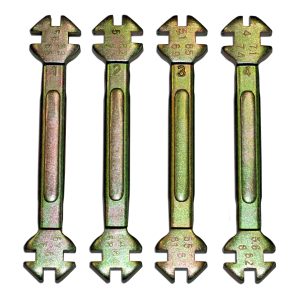 4 x Clés à Rayons 6 Empreintes - 4mm à 7.4mm